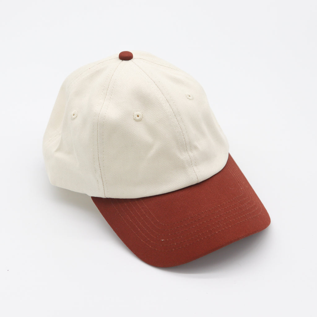 Cotton Two-Tone Dad Hat - Chocolate