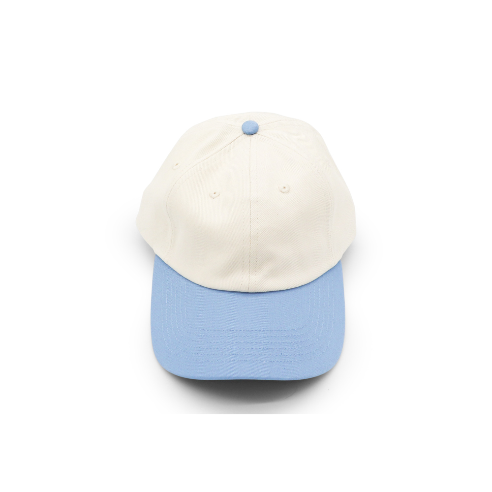 Cotton Two-Tone Dad Hat - Light Blue