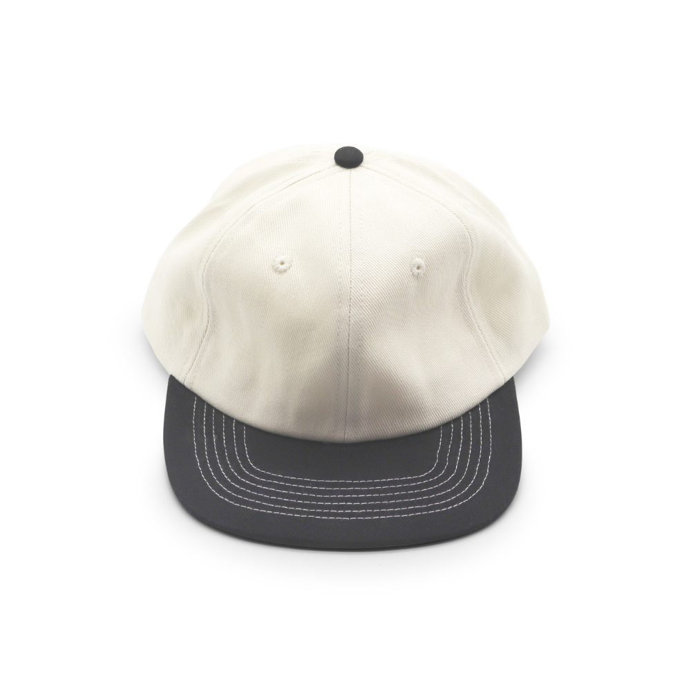 Cotton Two-Tone 6 Panel - Black Contrast Stitched