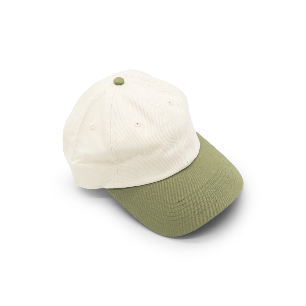 Cotton Two-Tone Dad Hat - Olive