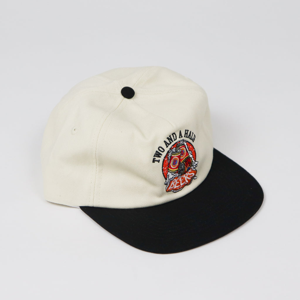 Two & A Half Beers 5 Panel - Black