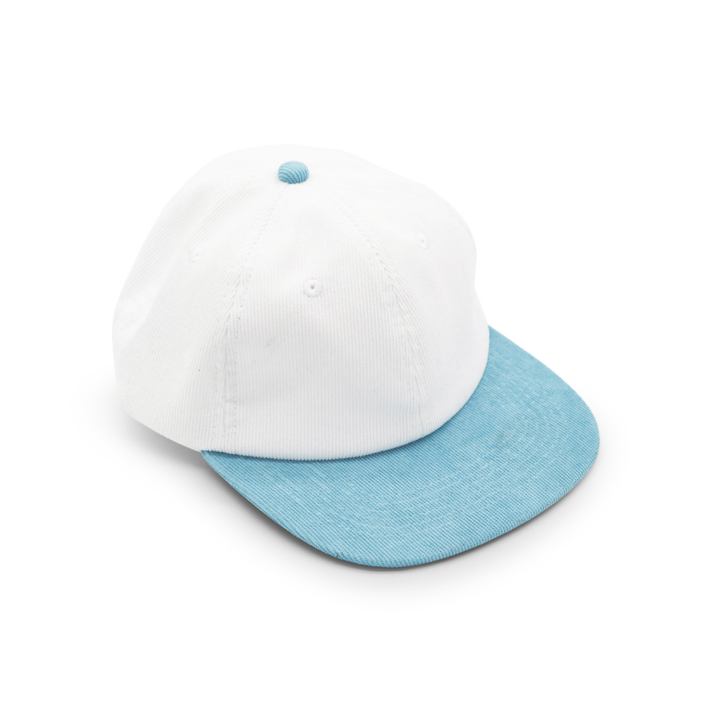Corduroy Two-Tone 6 Panel - Light Blue