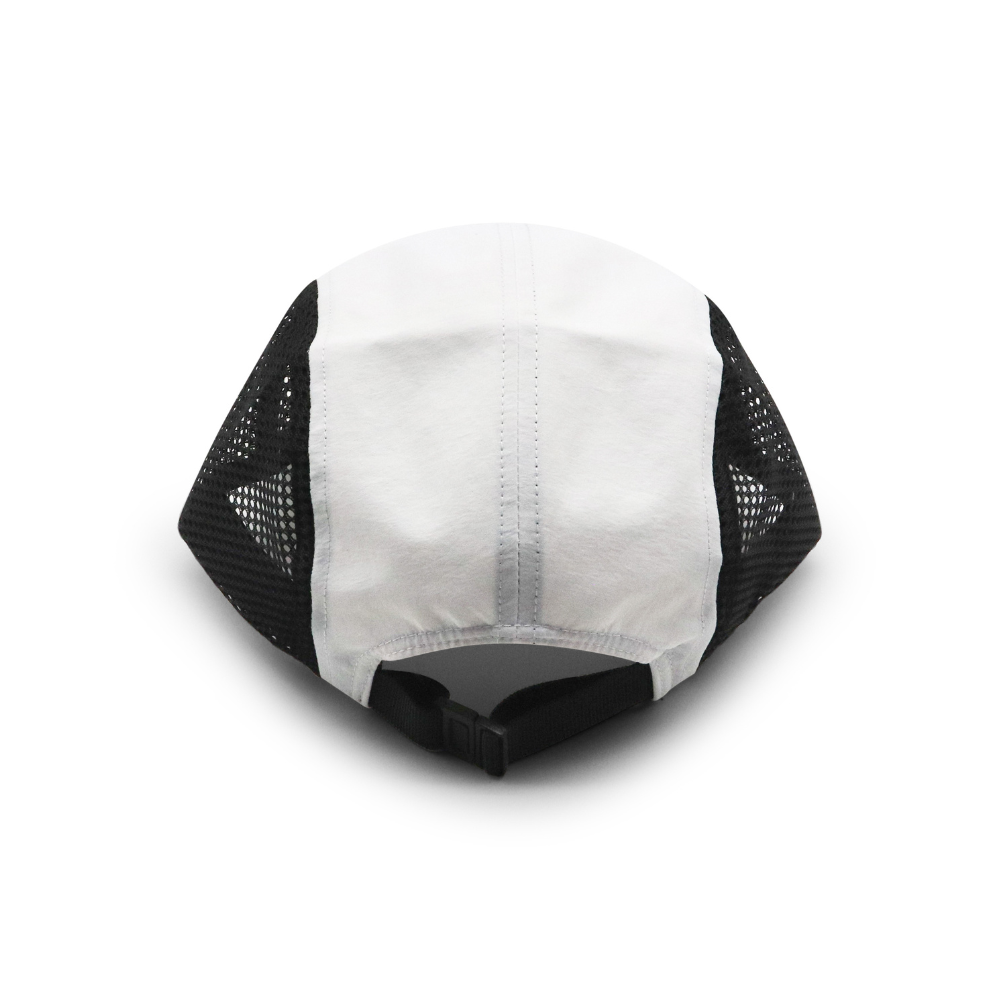 Nylon Camper 5 Panel - Black & White