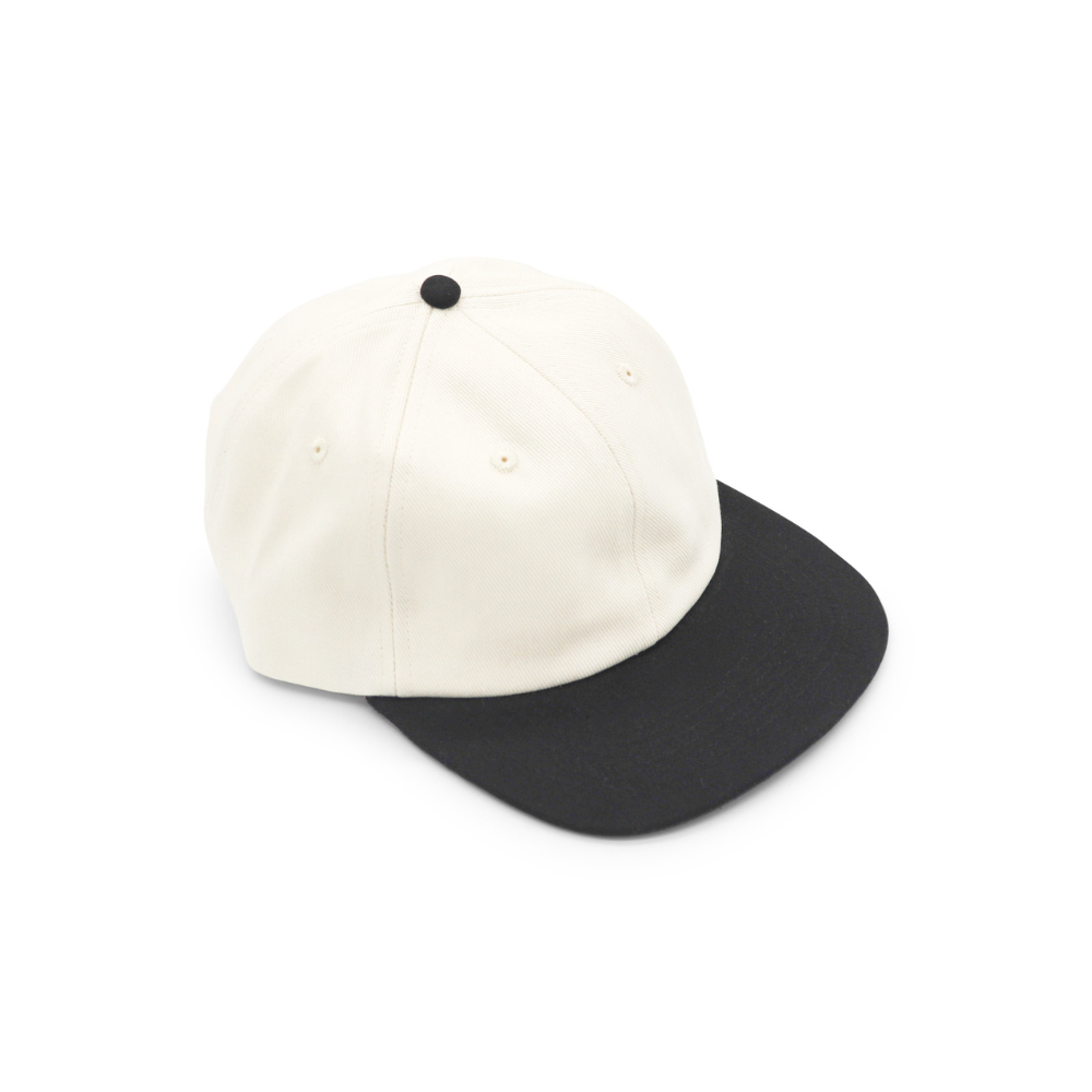 Cotton Two-Tone 6 Panel - Black