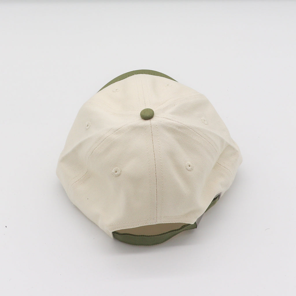 Cotton Two-Tone Dad Hat - Olive