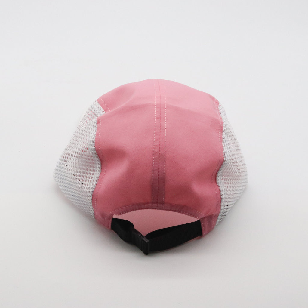 Nylon Camper 5 Panel - Pink & White