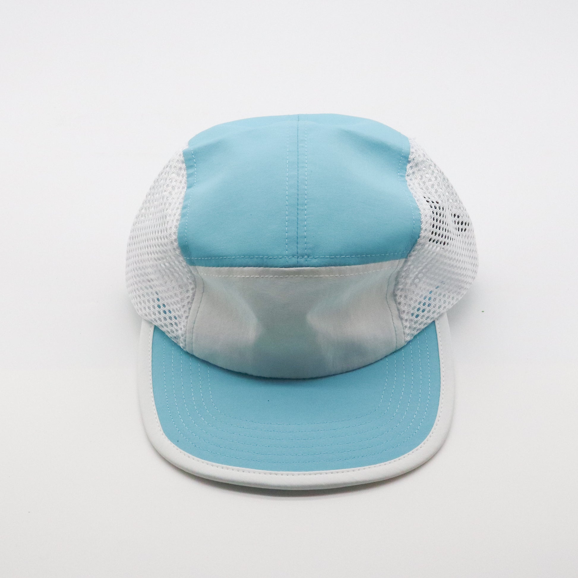 Nylon Camper 5 Panel - Blue & White