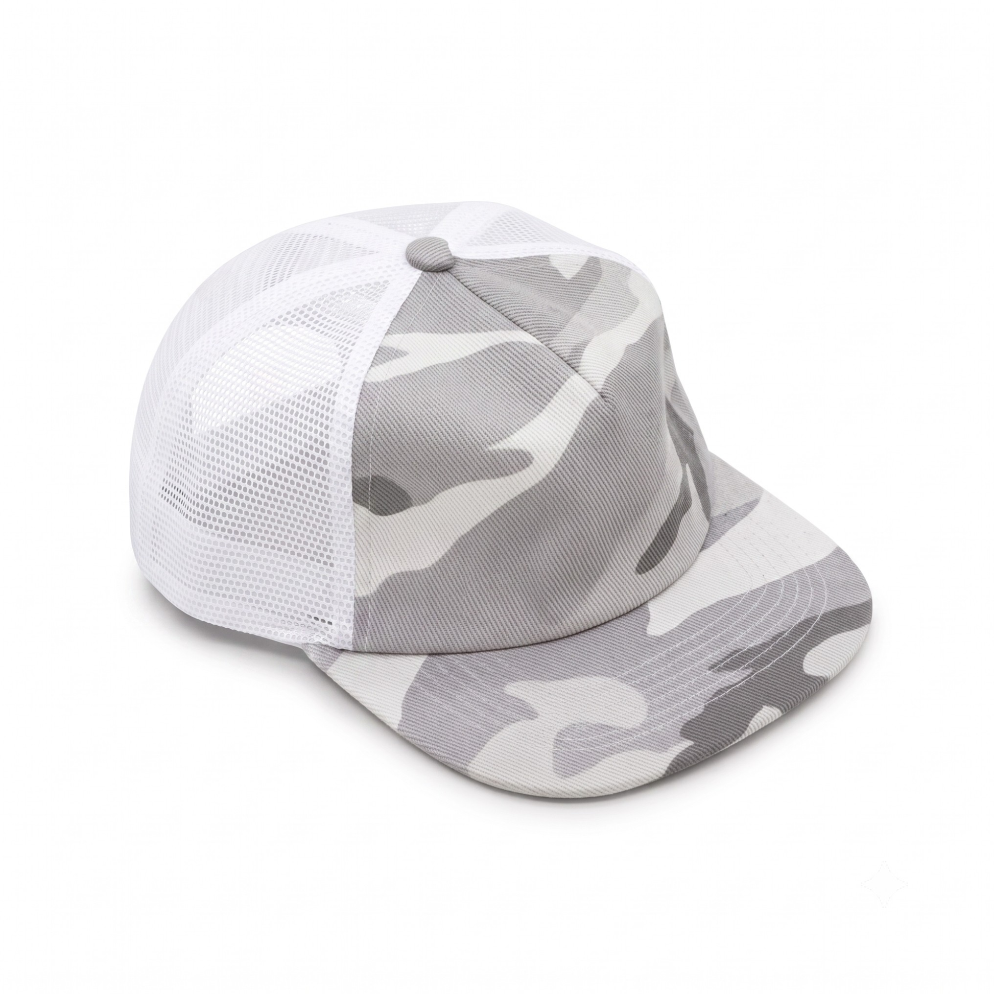 Cotton Camo 5 Panel Trucker - Summit