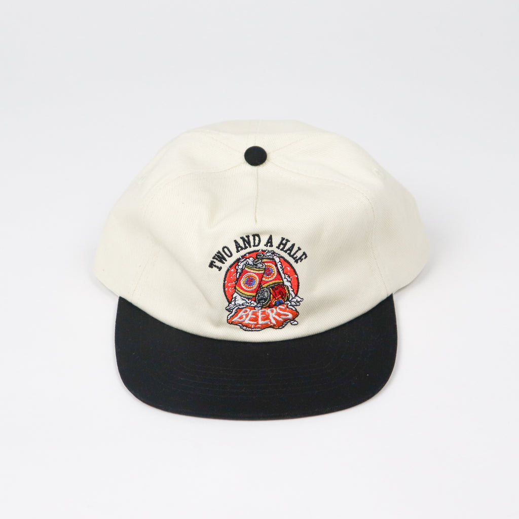Two & A Half Beers 5 Panel - Black