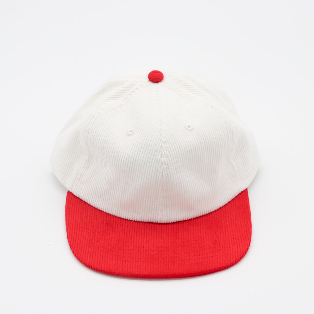 Corduroy Two-Tone 6 Panel - Red