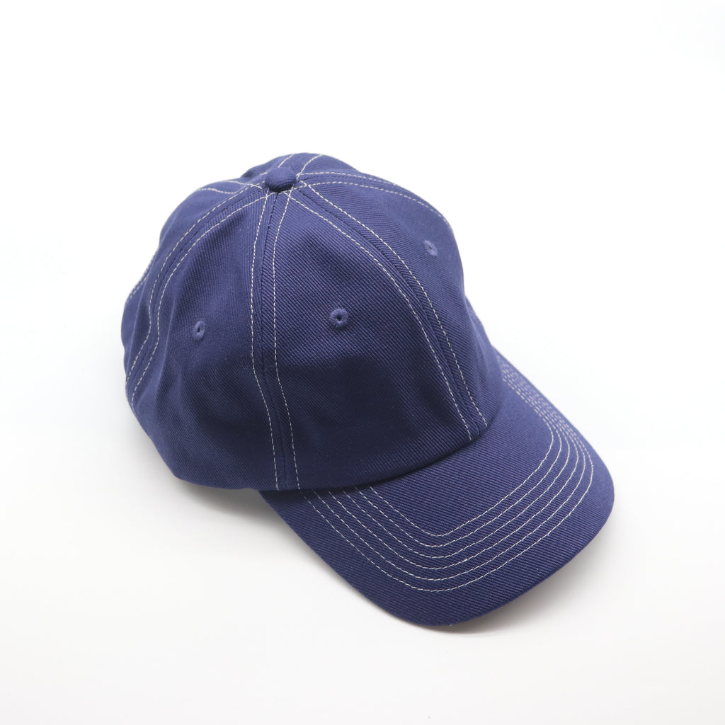 Cotton Dad Hat - Navy Contrast Stitched