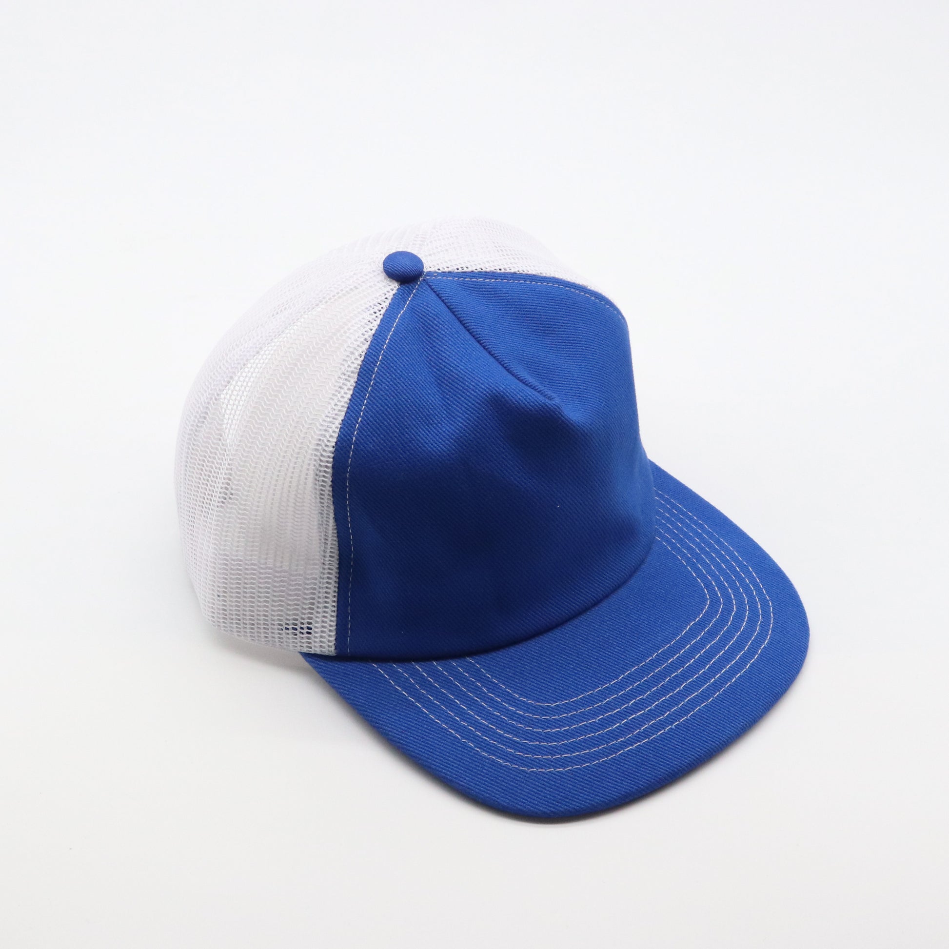 5 Panel Trucker - White & Royal Blue