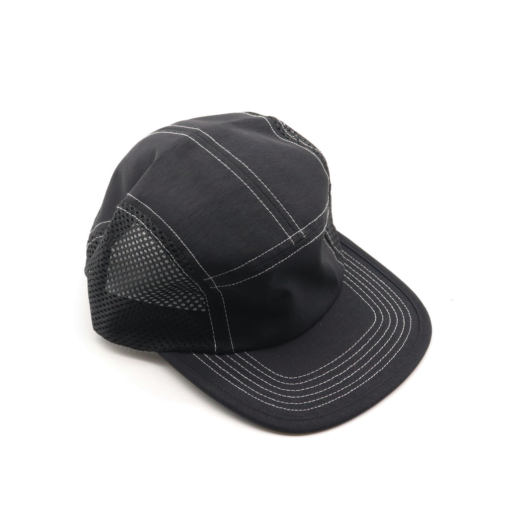 Nylon Camper 5 Panel - Black Contrast Stitch