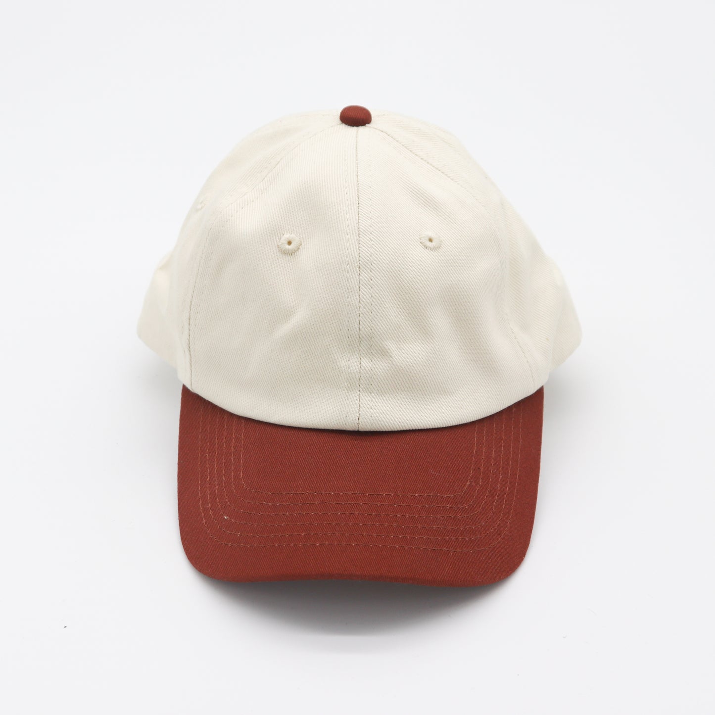 Cotton Two-Tone Dad Hat - Chocolate