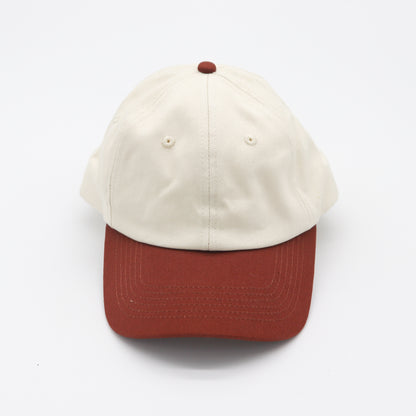 Cotton Two-Tone Dad Hat - Chocolate