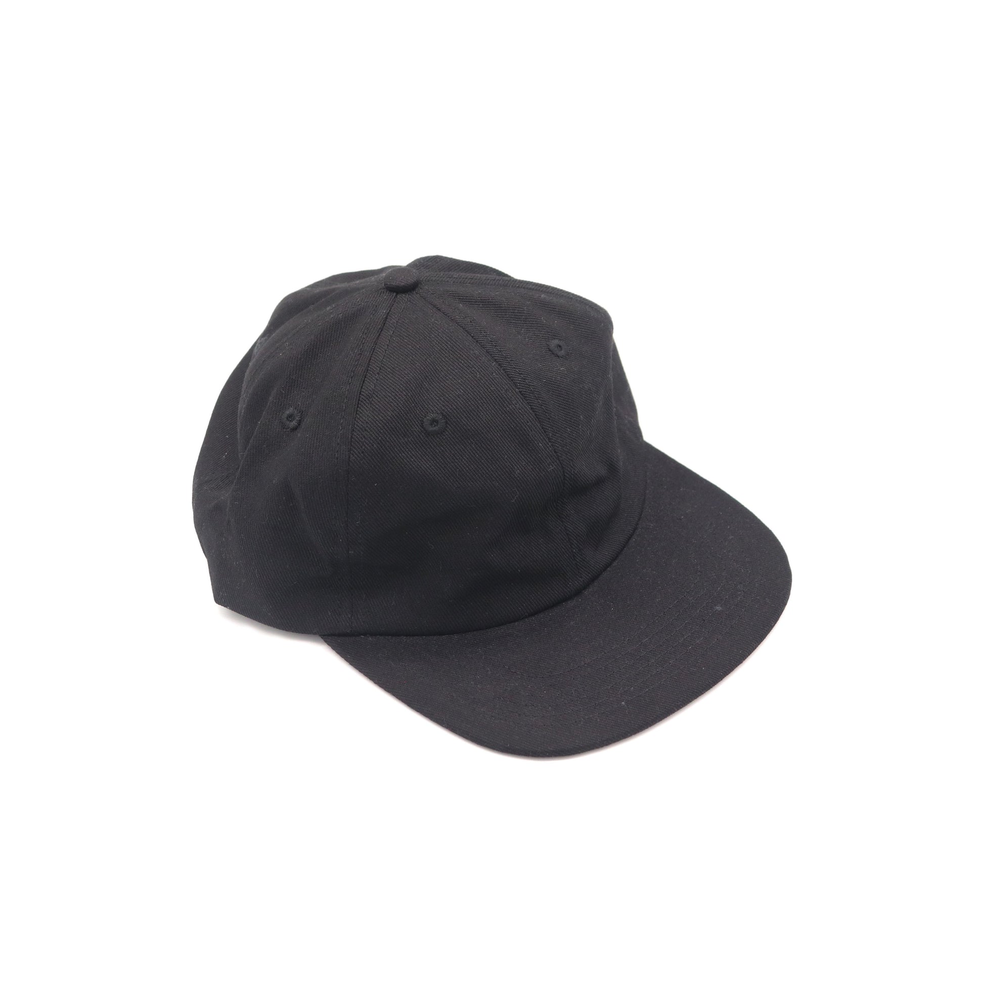 Cotton 6 Panel - Black