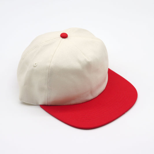 Cotton Two-Tone 5 Panel - Red