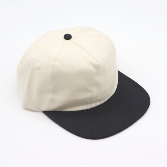 Cotton Two-Tone 5 Panel - Black