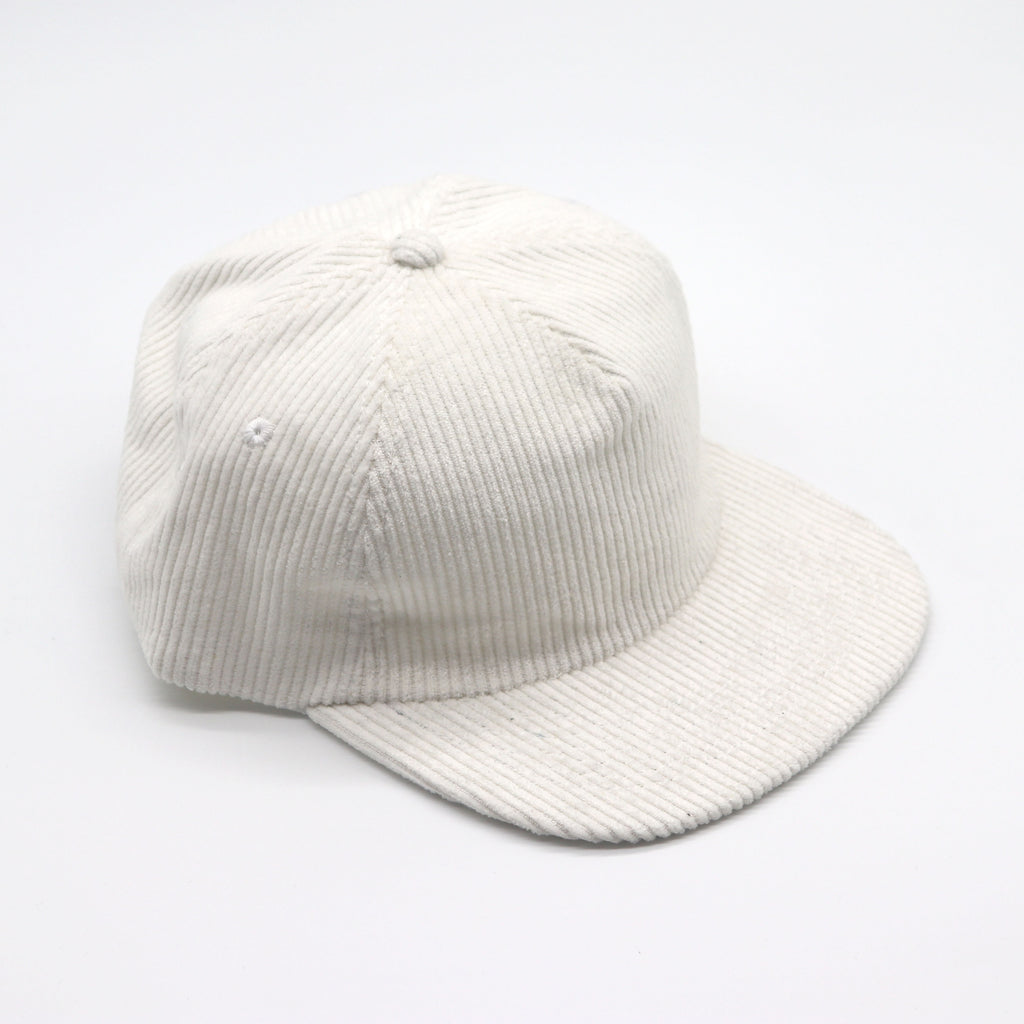 Corduroy 5 Panel - White