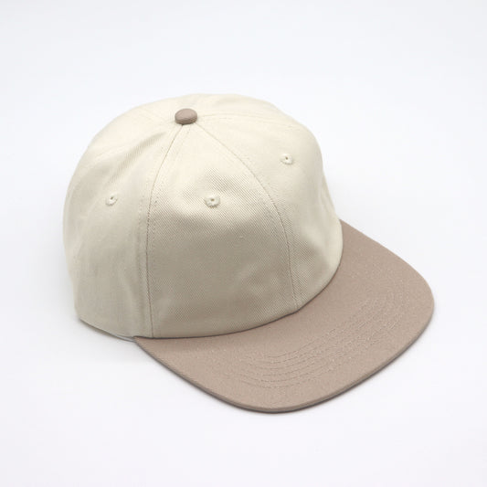 Cotton Two-Tone 6 Panel - Tan