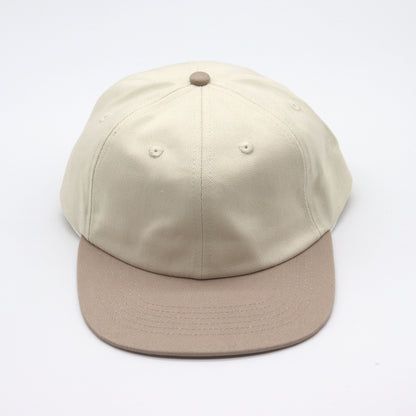 Cotton Two-Tone 6 Panel - Tan