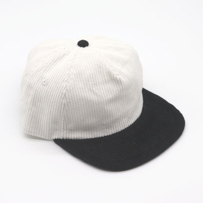 Corduroy Two-Tone 5 Panel - Black