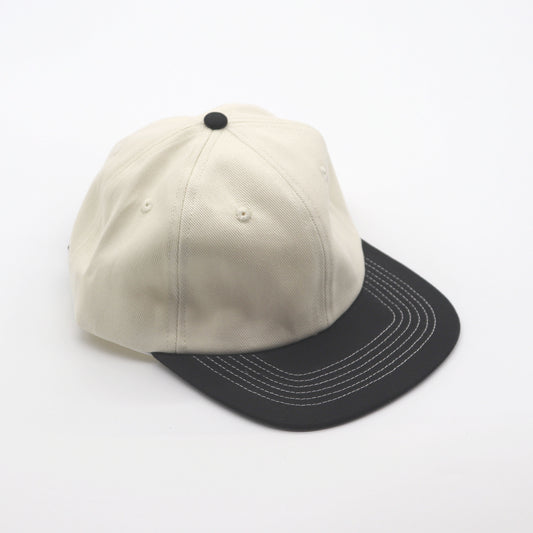 Cotton Two-Tone 6 Panel - Black Contrast Stitched