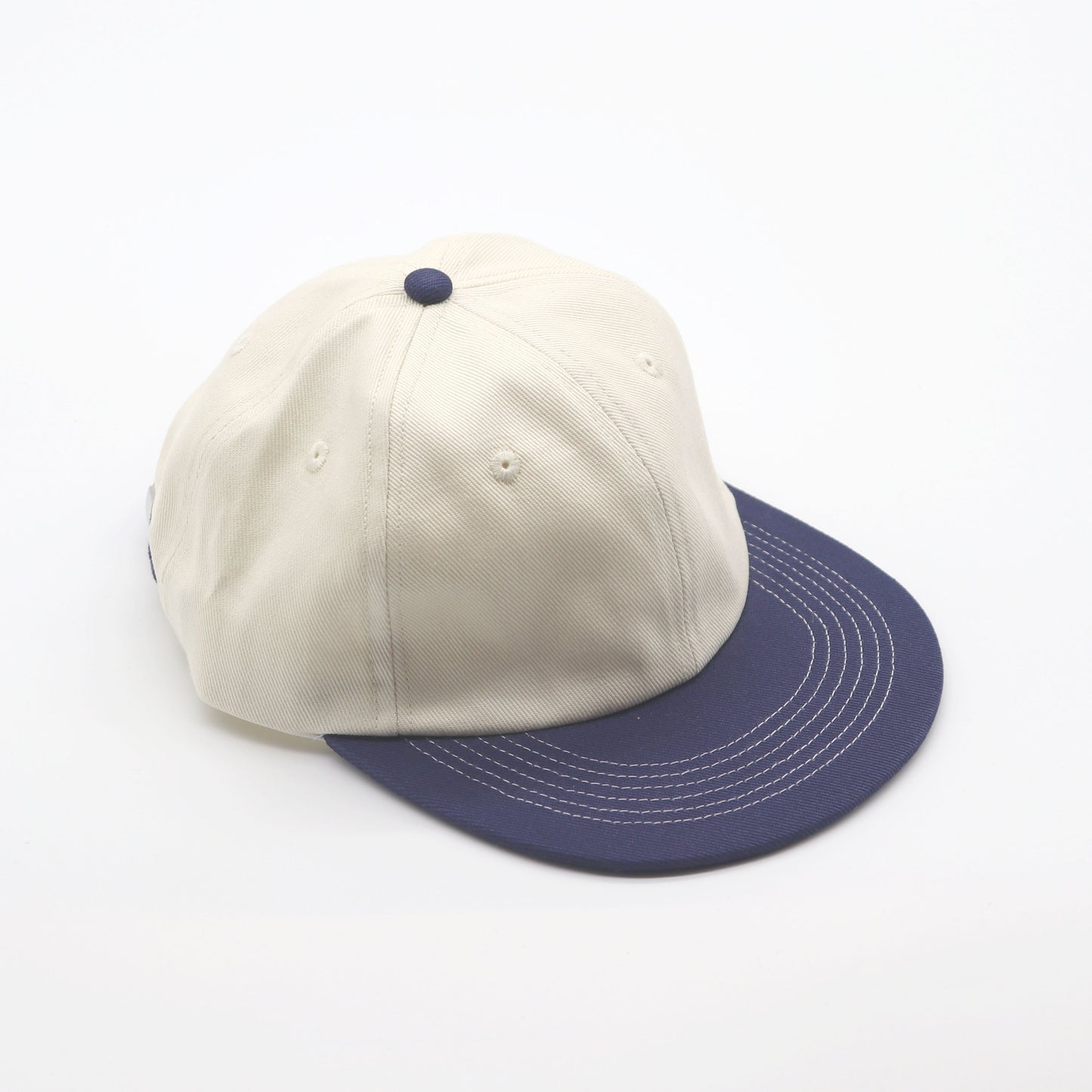 Cotton Two-Tone 6 Panel - Navy Contrast Stitched