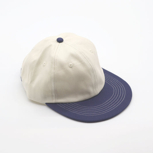 Cotton Two-Tone 6 Panel - Navy Contrast Stitched