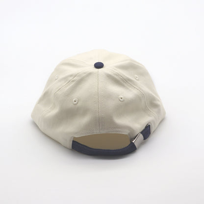 Cotton Two-Tone 6 Panel - Navy Contrast Stitched